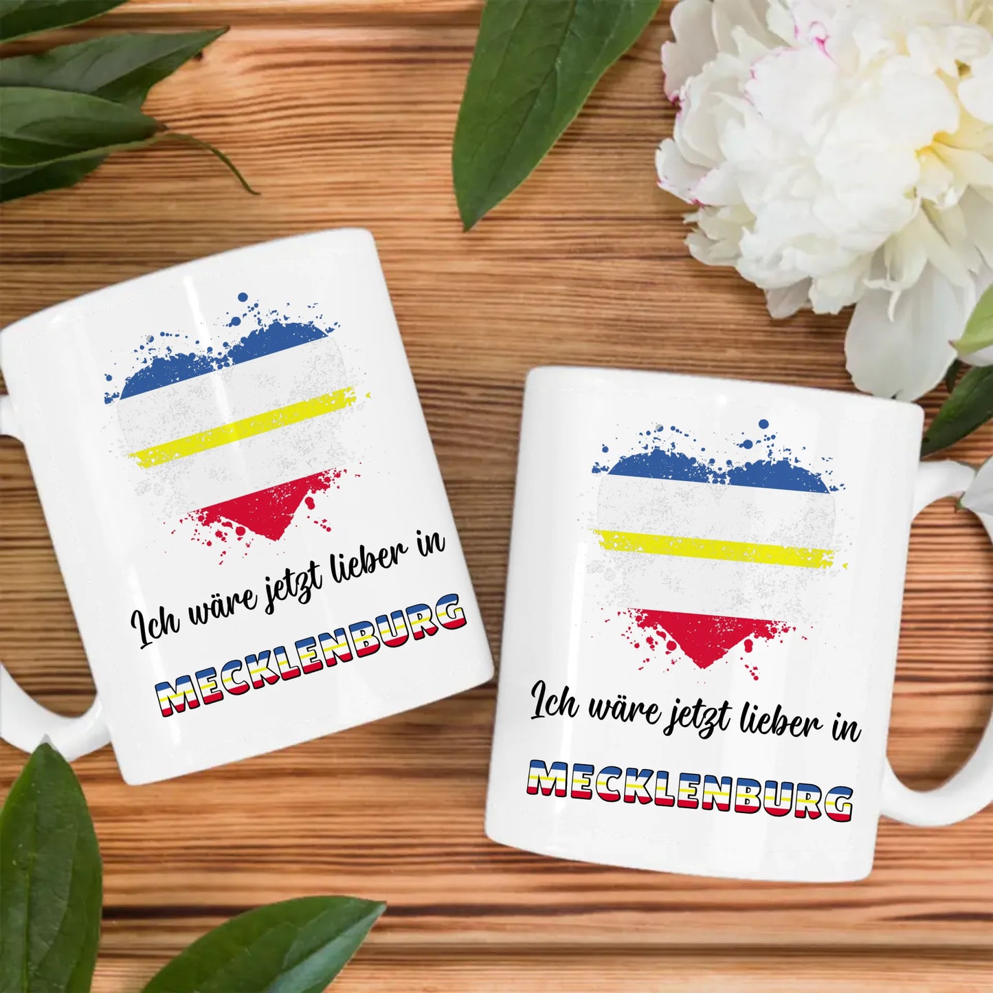 Kaffetasse Wäre jetzt lieber in Mecklenburg Tasse Lustig