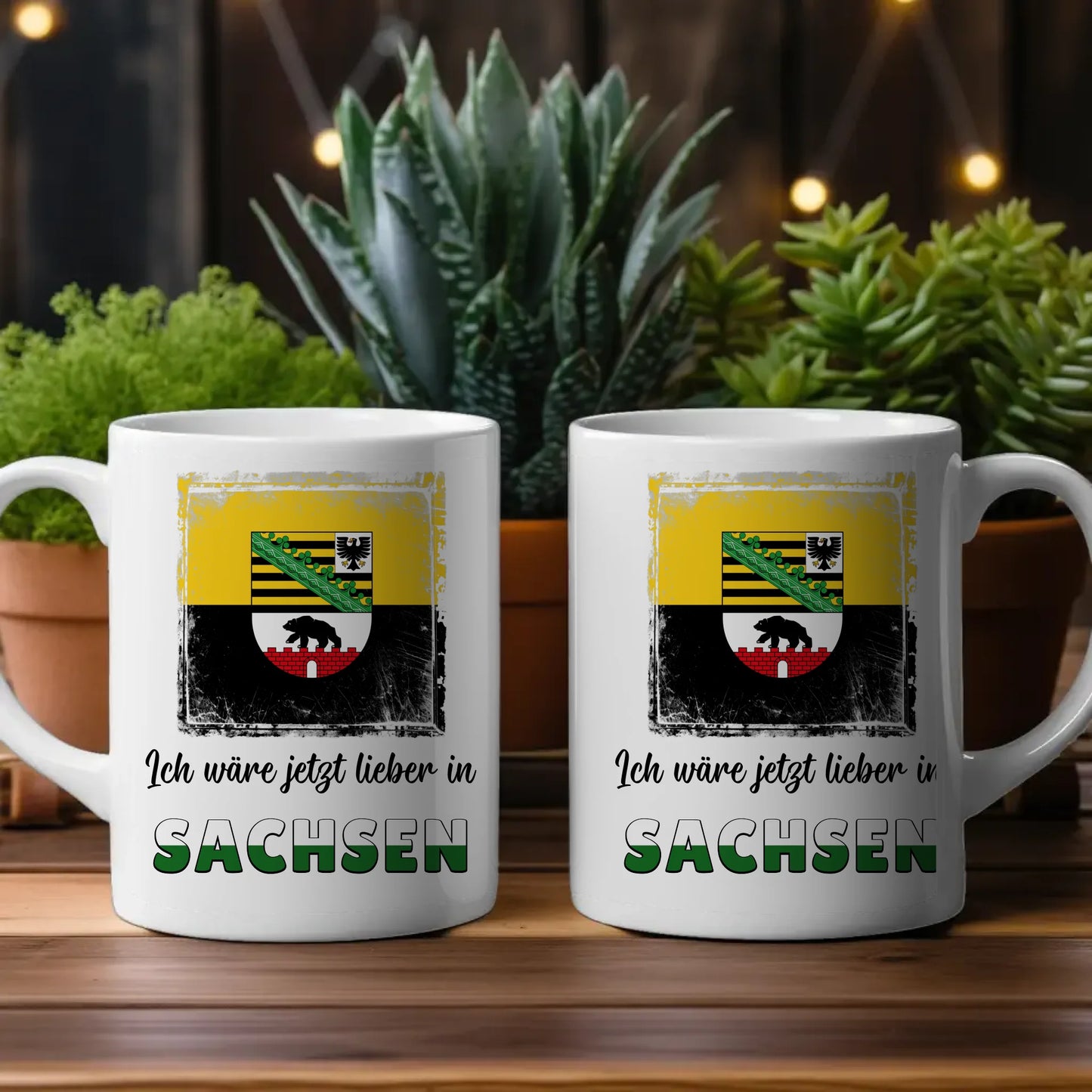 Kaffetasse Wäre jetzt lieber in Sachsen Tasse Lustig