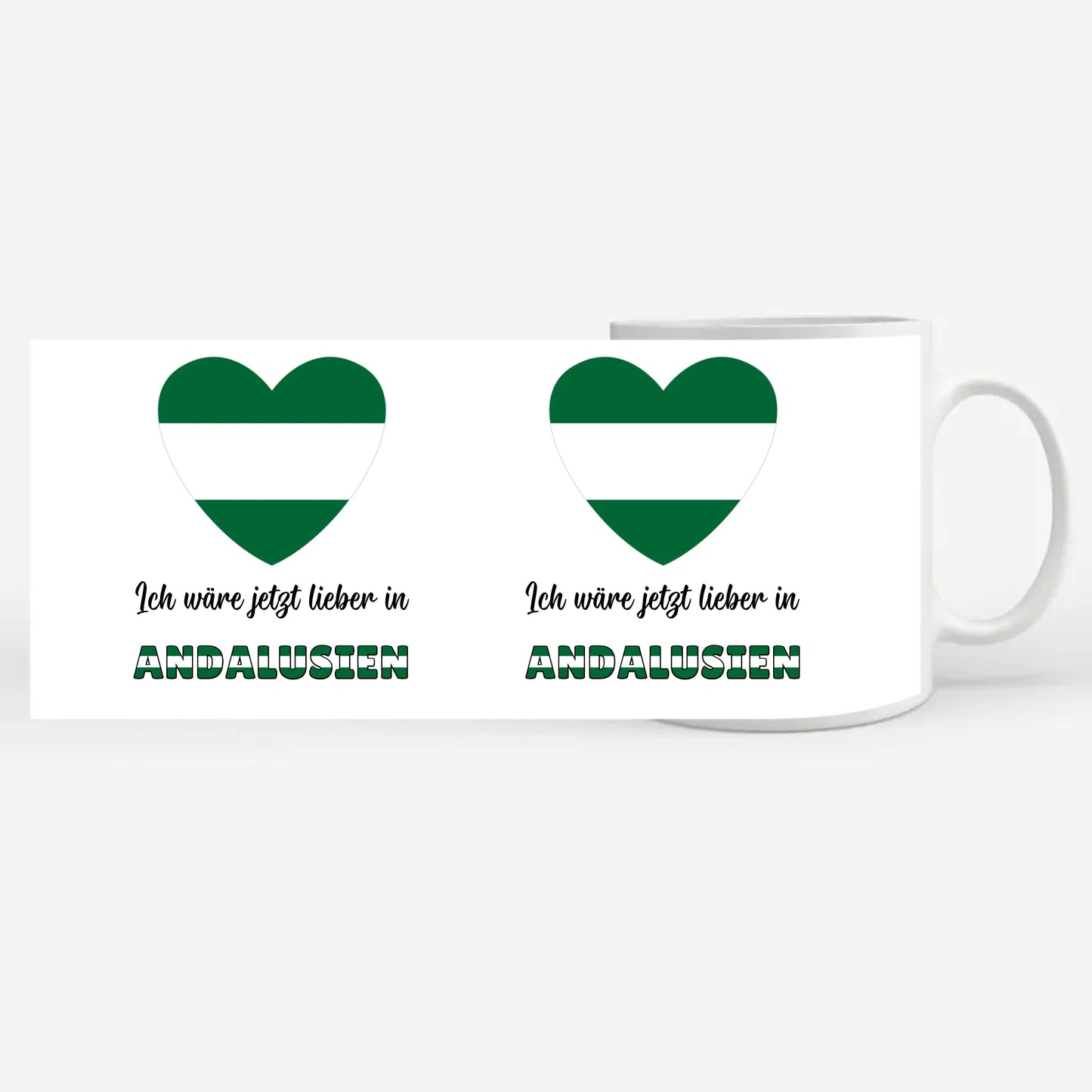 Kaffetasse Wäre jetzt lieber in Andalusien ohne Wappen Tasse Lustig