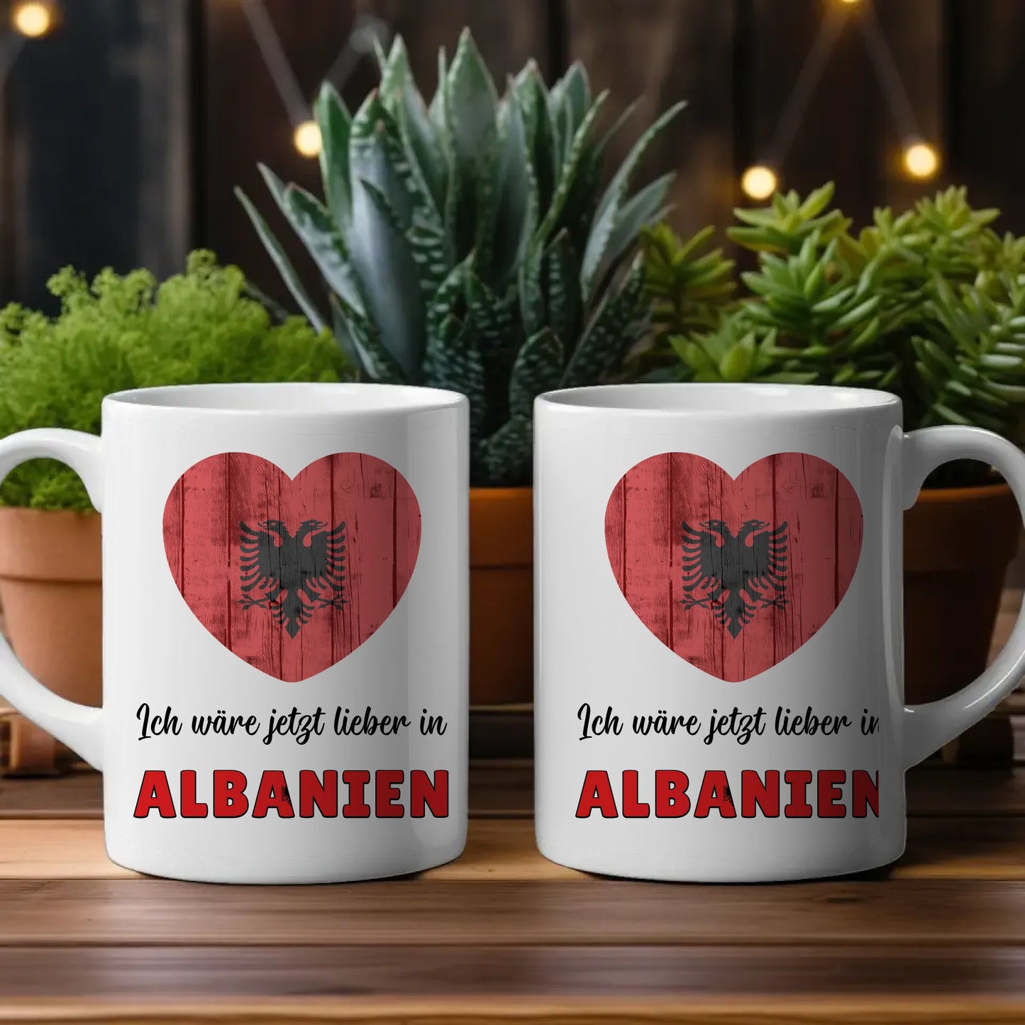 Kaffetasse Wäre jetzt lieber in Albanien Tasse Lustig