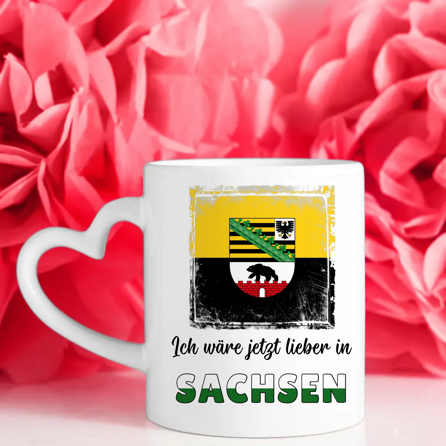 Kaffetasse Wäre jetzt lieber in Sachsen Tasse Lustig