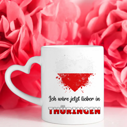 Kaffetasse Wäre jetzt lieber in Thüringen Tasse Lustig