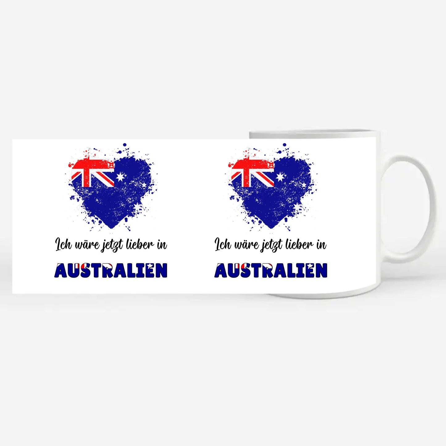 Kaffetasse Wäre jetzt lieber in Australien Tasse Lustig