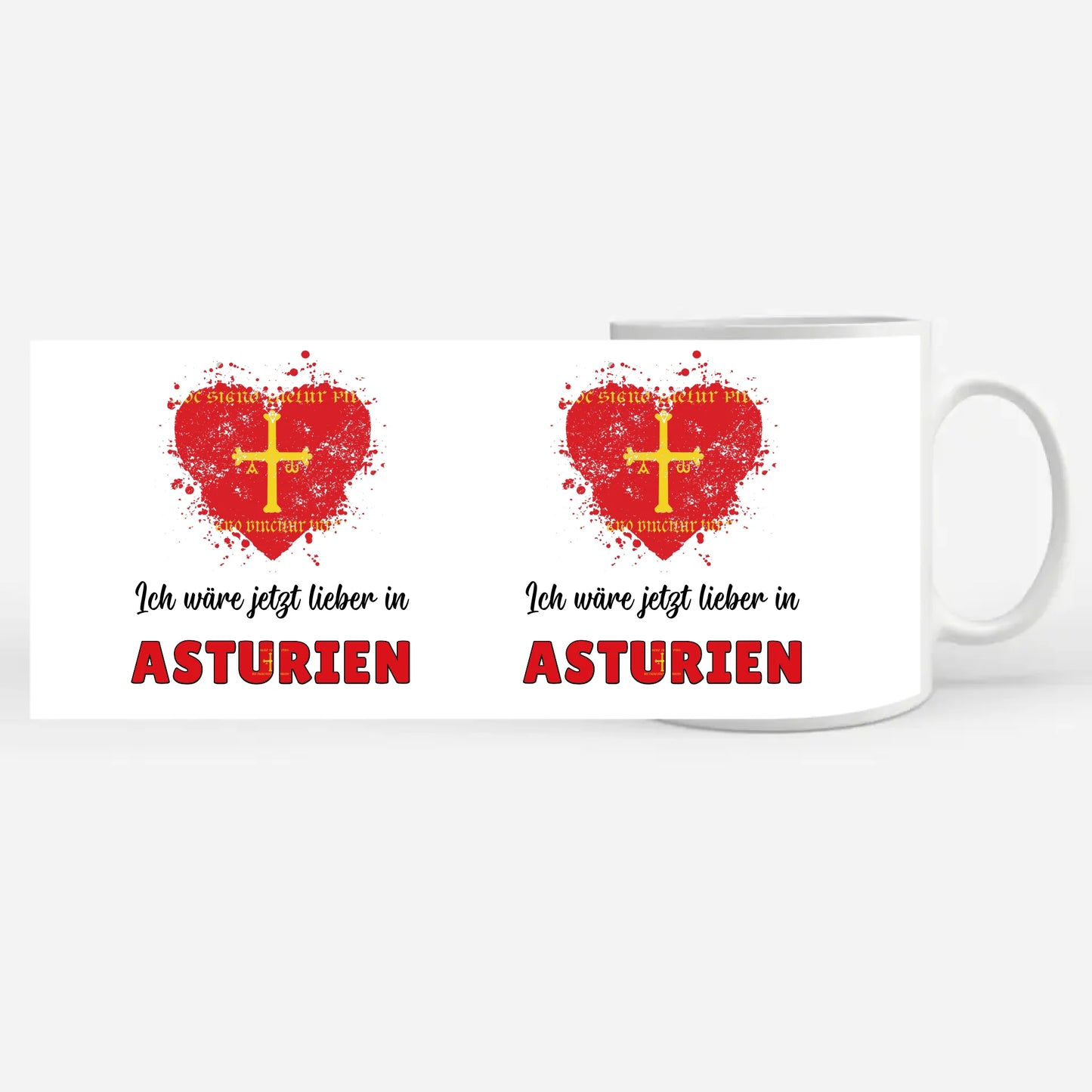 Kaffetasse Wäre jetzt lieber in Asturien Tasse Lustig