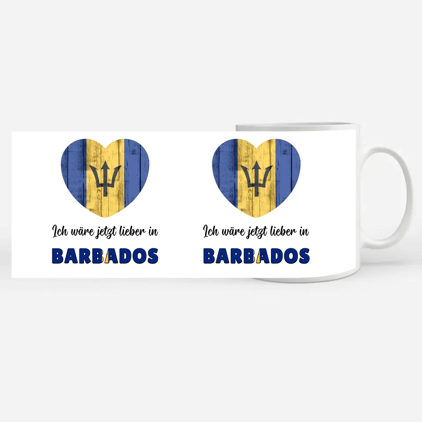 Kaffetasse Wäre jetzt lieber in Barbados Tasse Lustig