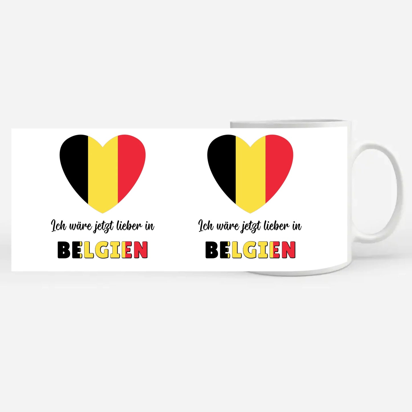 Kaffetasse Wäre jetzt lieber in Belgien Tasse Lustig