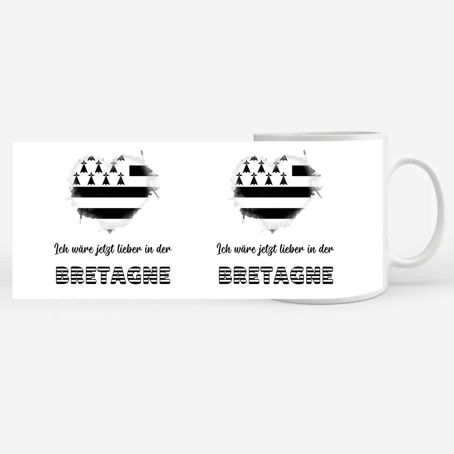 Kaffetasse Wäre jetzt lieber in Bretagne Tasse Lustig