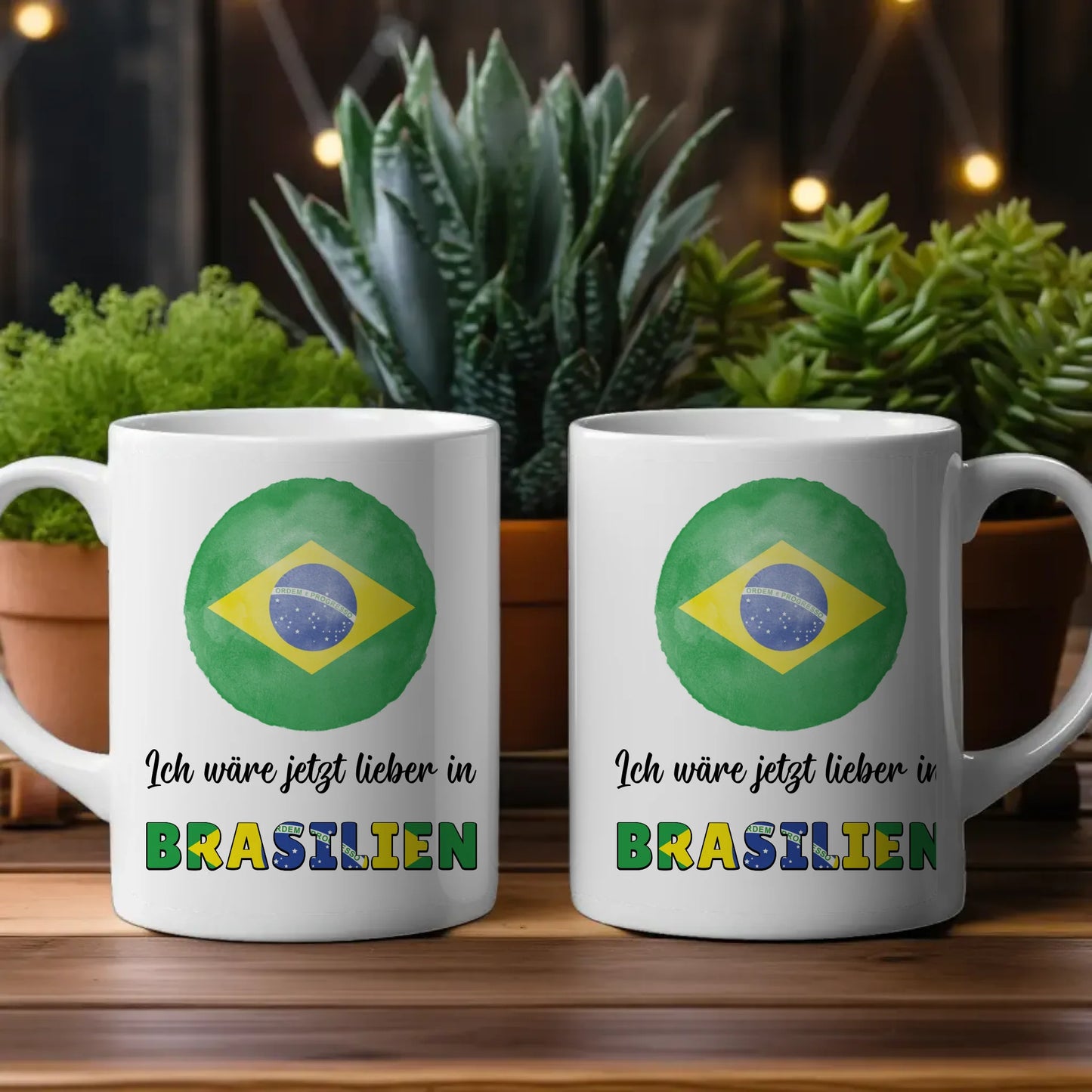 Kaffetasse Wäre jetzt lieber in Brasilien Tasse Lustig
