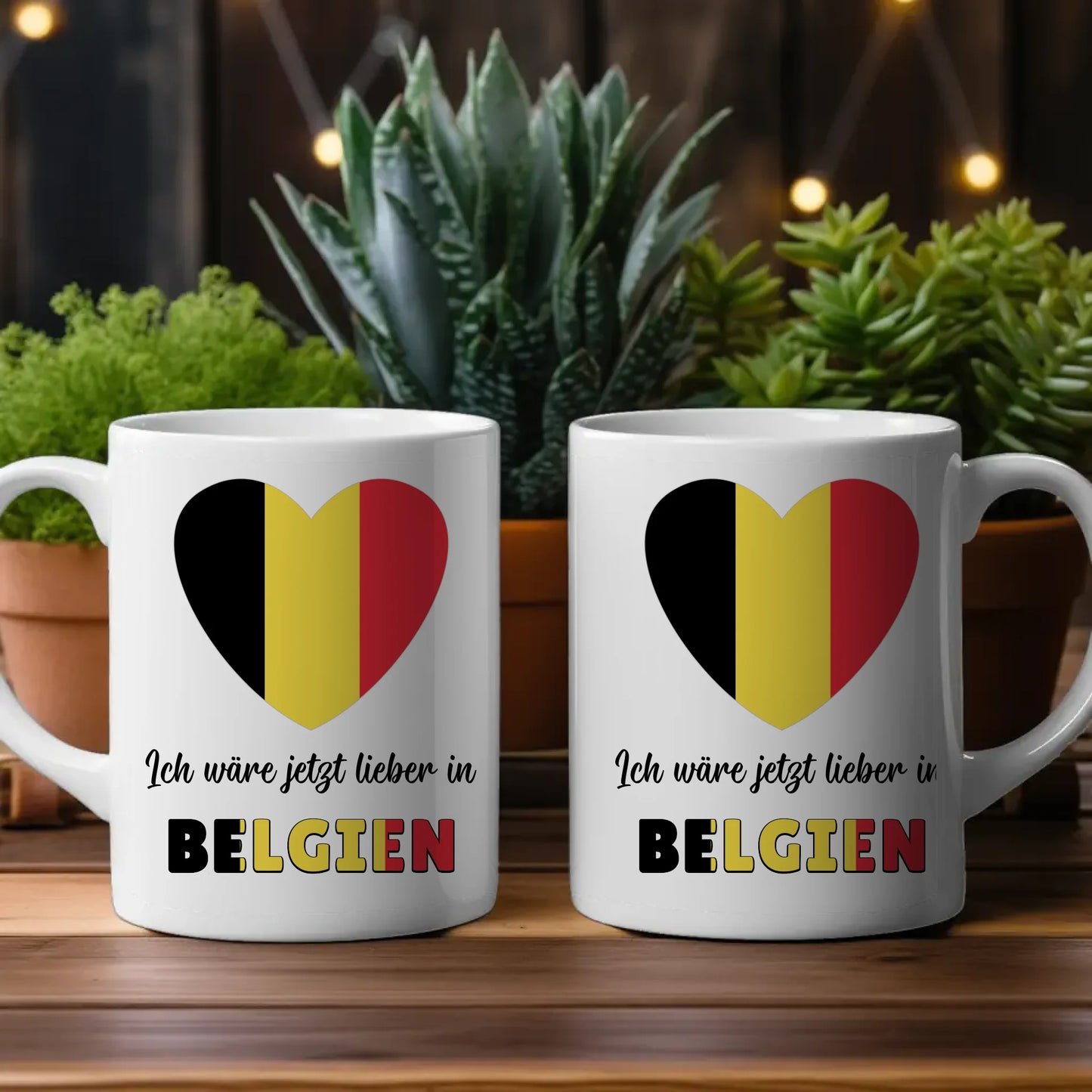 Kaffetasse Wäre jetzt lieber in Belgien Tasse Lustig