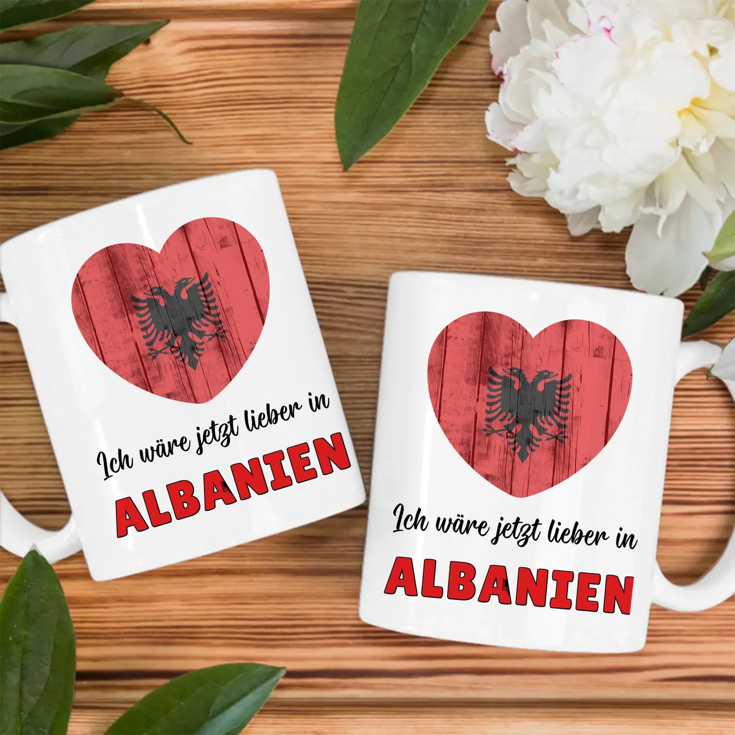 Kaffetasse Wäre jetzt lieber in Albanien Tasse Lustig