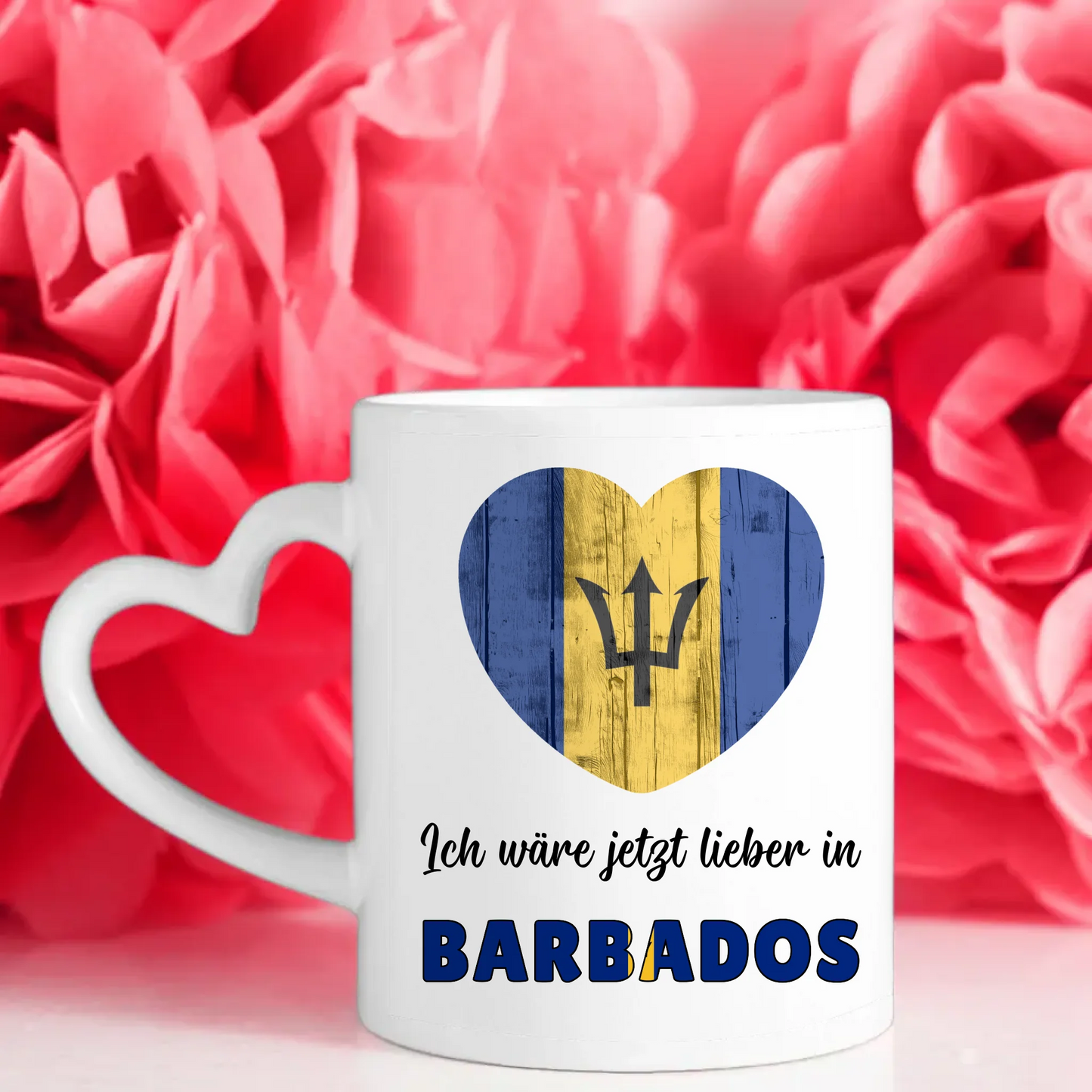 Kaffetasse Wäre jetzt lieber in Barbados Tasse Lustig