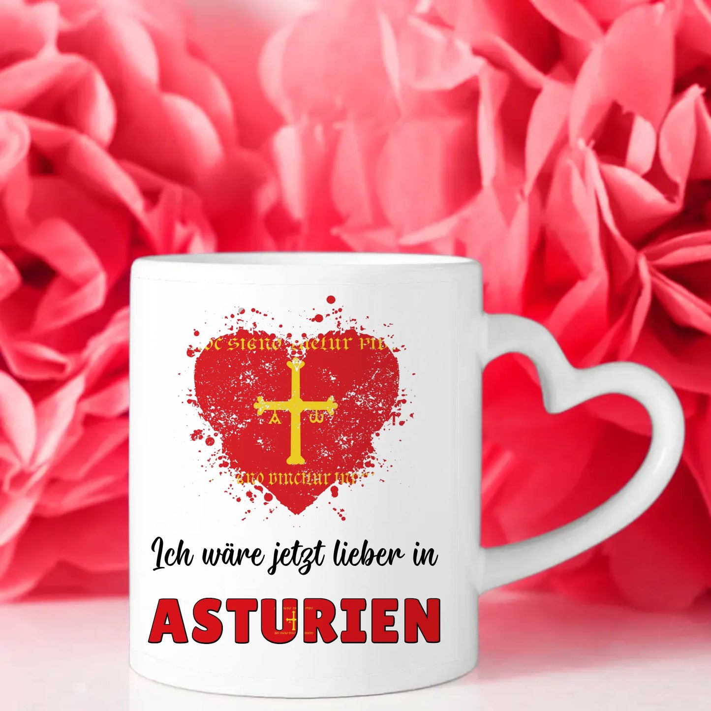 Kaffetasse Wäre jetzt lieber in Asturien Tasse Lustig