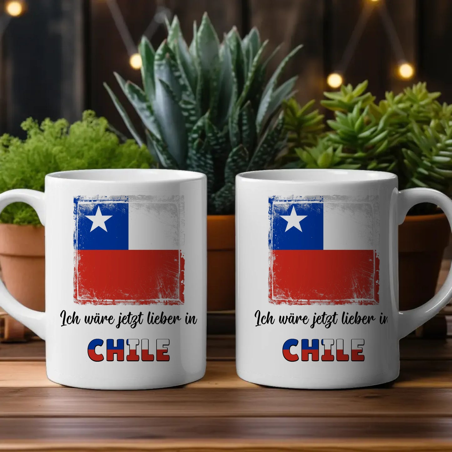 Kaffetasse Wäre jetzt lieber in Chile Tasse Lustig