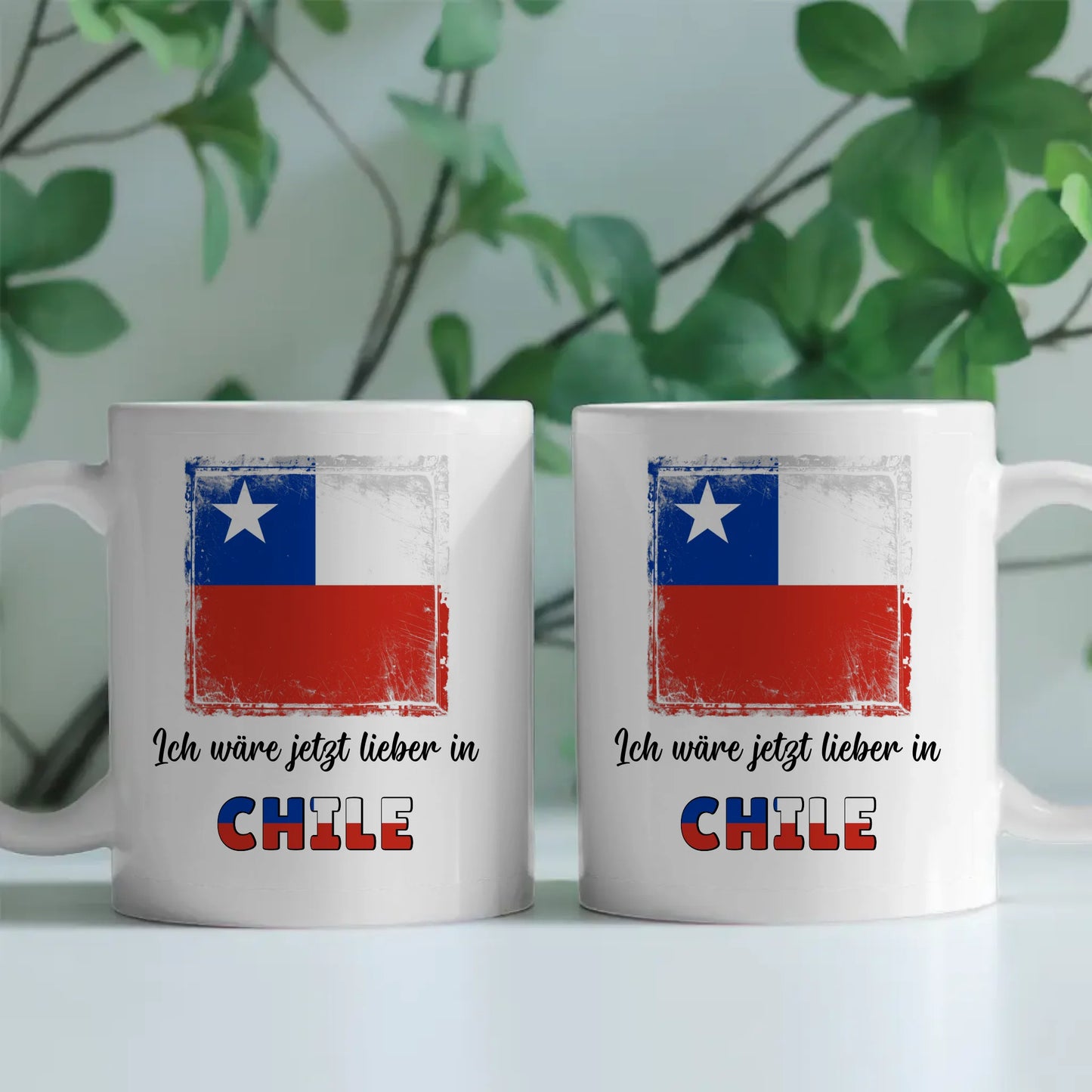 Kaffetasse Wäre jetzt lieber in Chile Tasse Lustig
