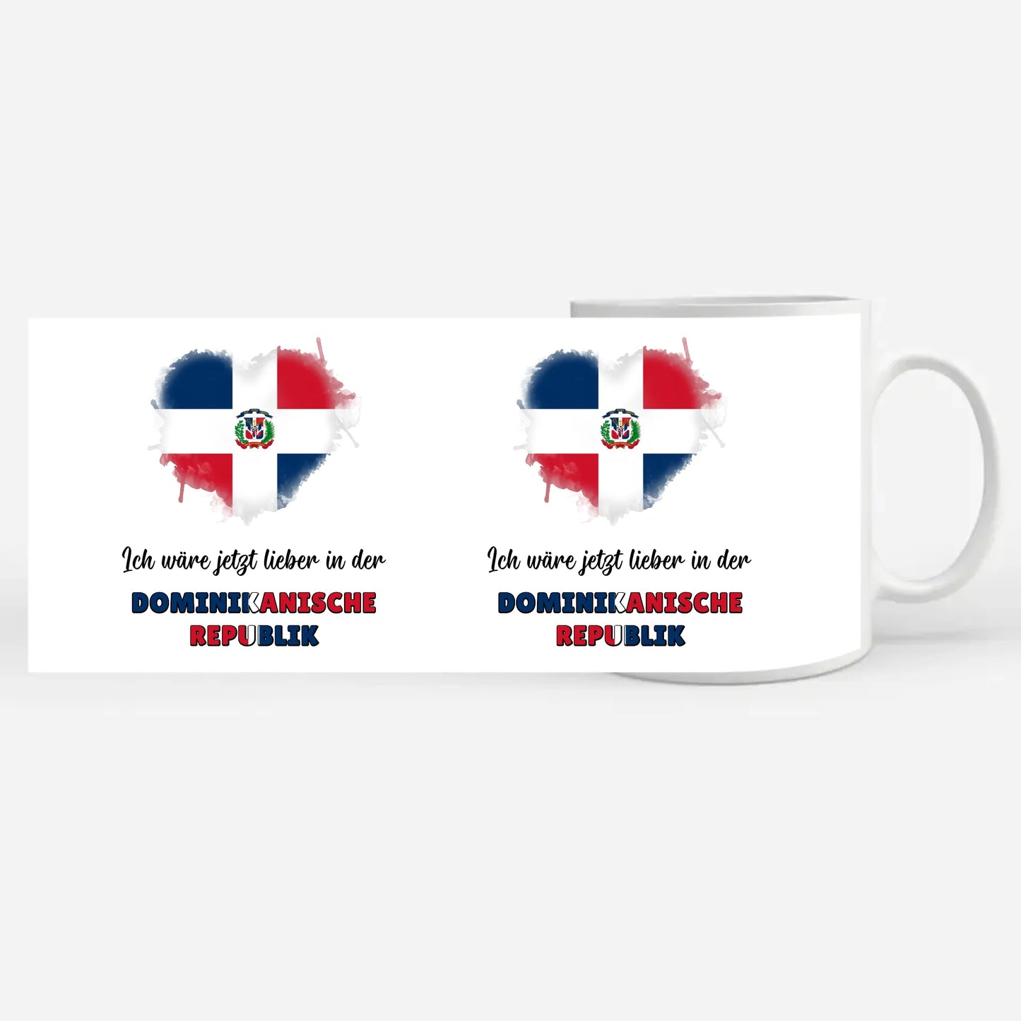 Kaffetasse Wäre jetzt lieber in Dominikanische Republik Tasse Lustig