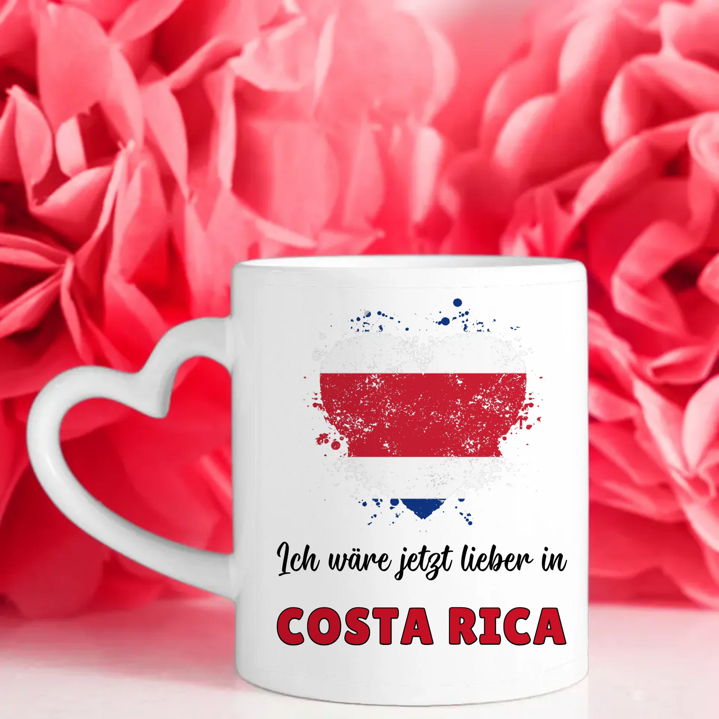 Kaffetasse Wäre jetzt lieber in Costa Rica Tasse Lustig