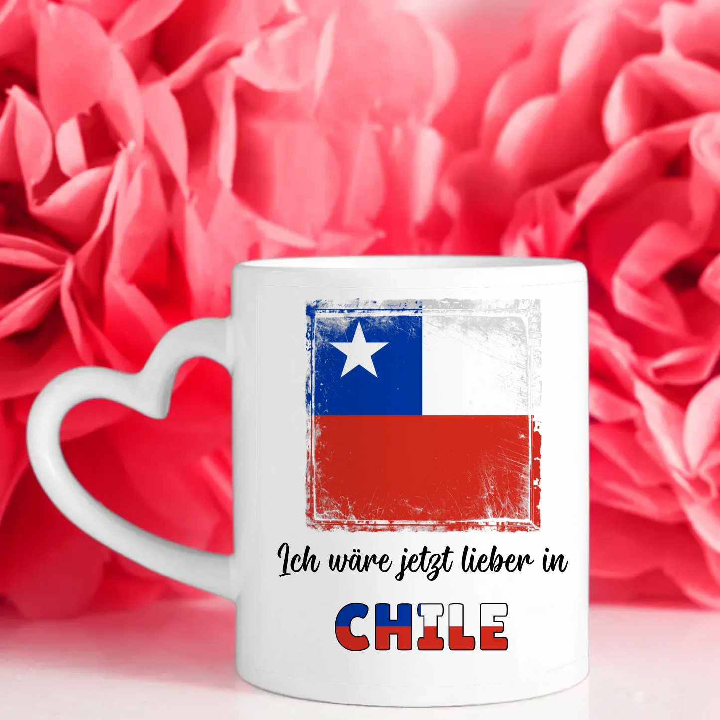 Kaffetasse Wäre jetzt lieber in Chile Tasse Lustig