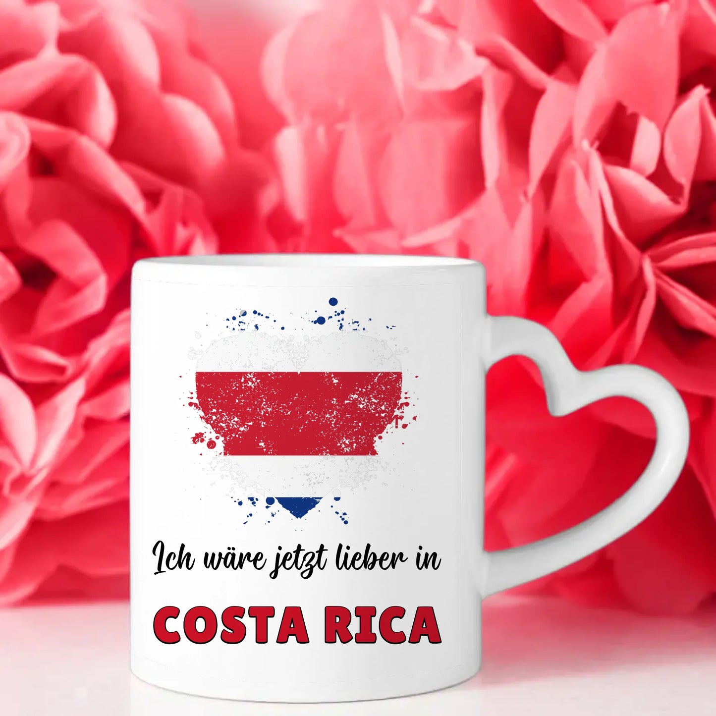 Kaffetasse Wäre jetzt lieber in Costa Rica Tasse Lustig