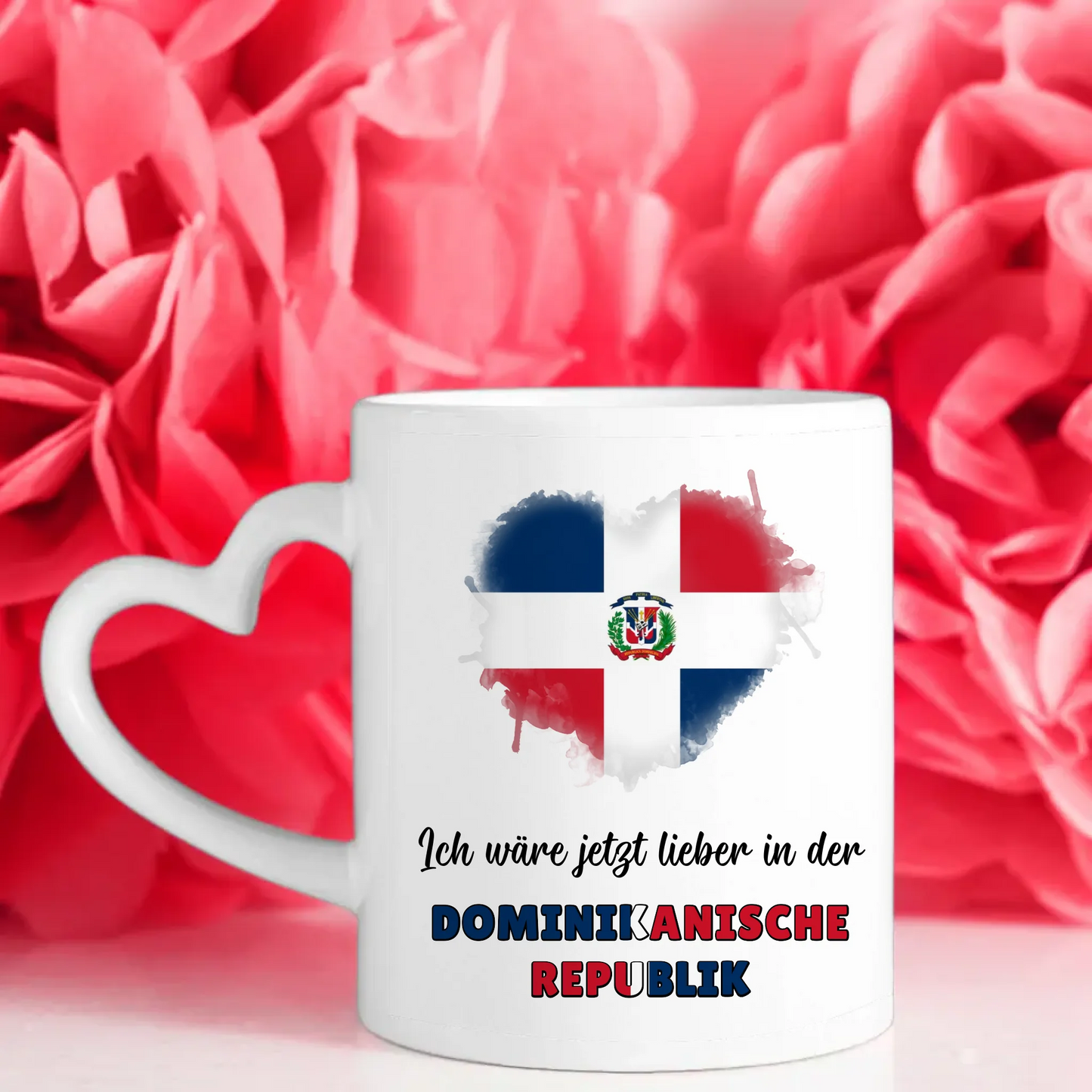 Kaffetasse Wäre jetzt lieber in Dominikanische Republik Tasse Lustig