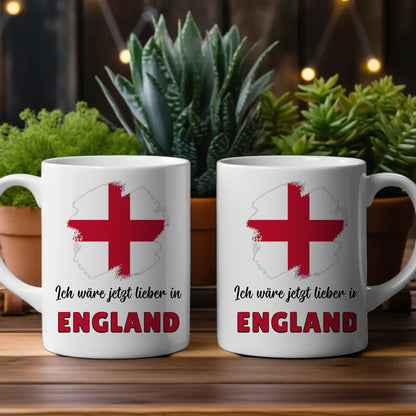 Kaffetasse Wäre jetzt lieber in England Tasse Lustig