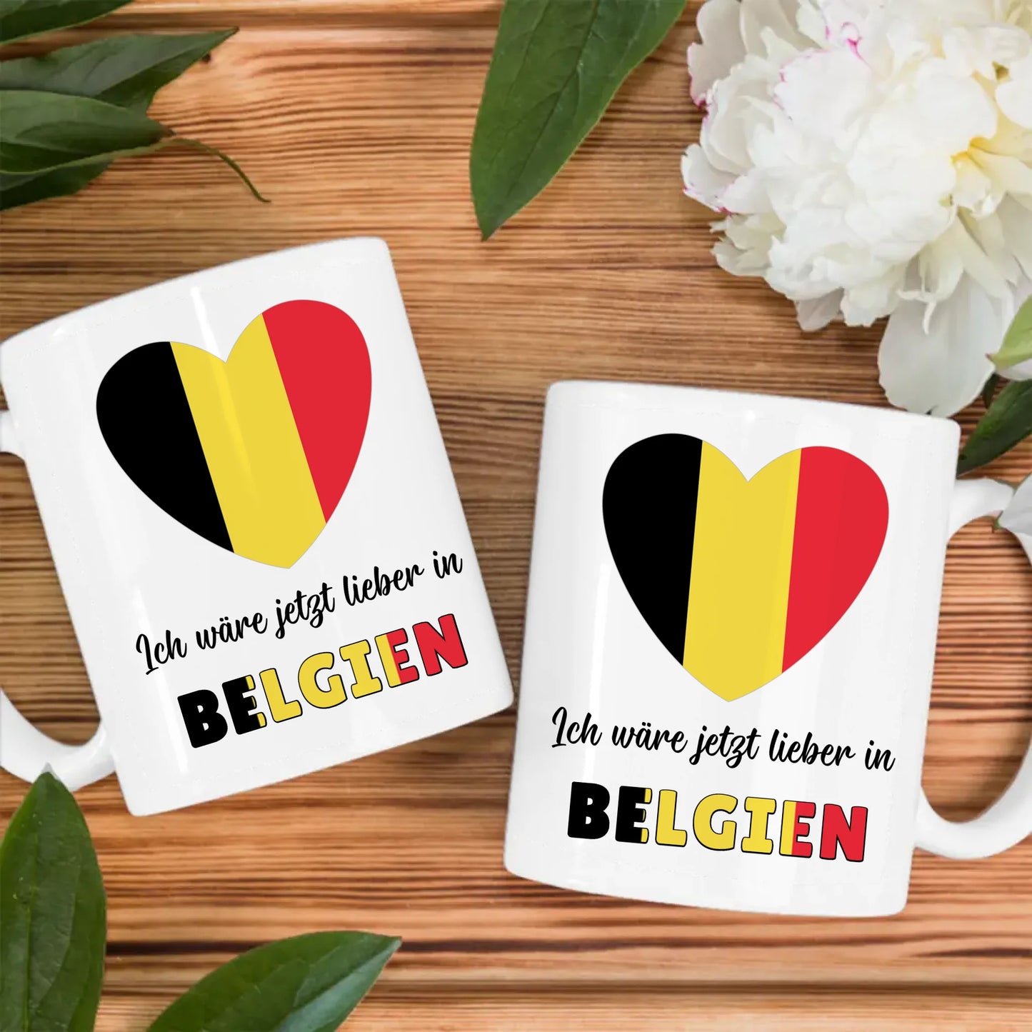 Kaffetasse Wäre jetzt lieber in Belgien Tasse Lustig
