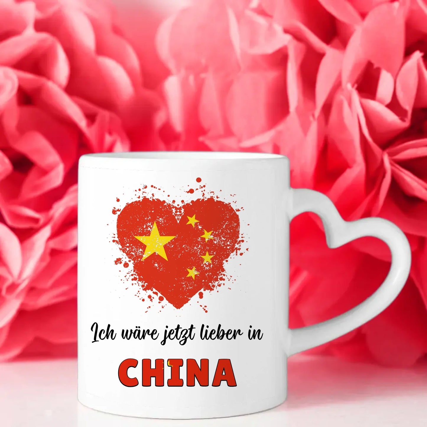 Kaffetasse Wäre jetzt lieber in China Tasse Lustig