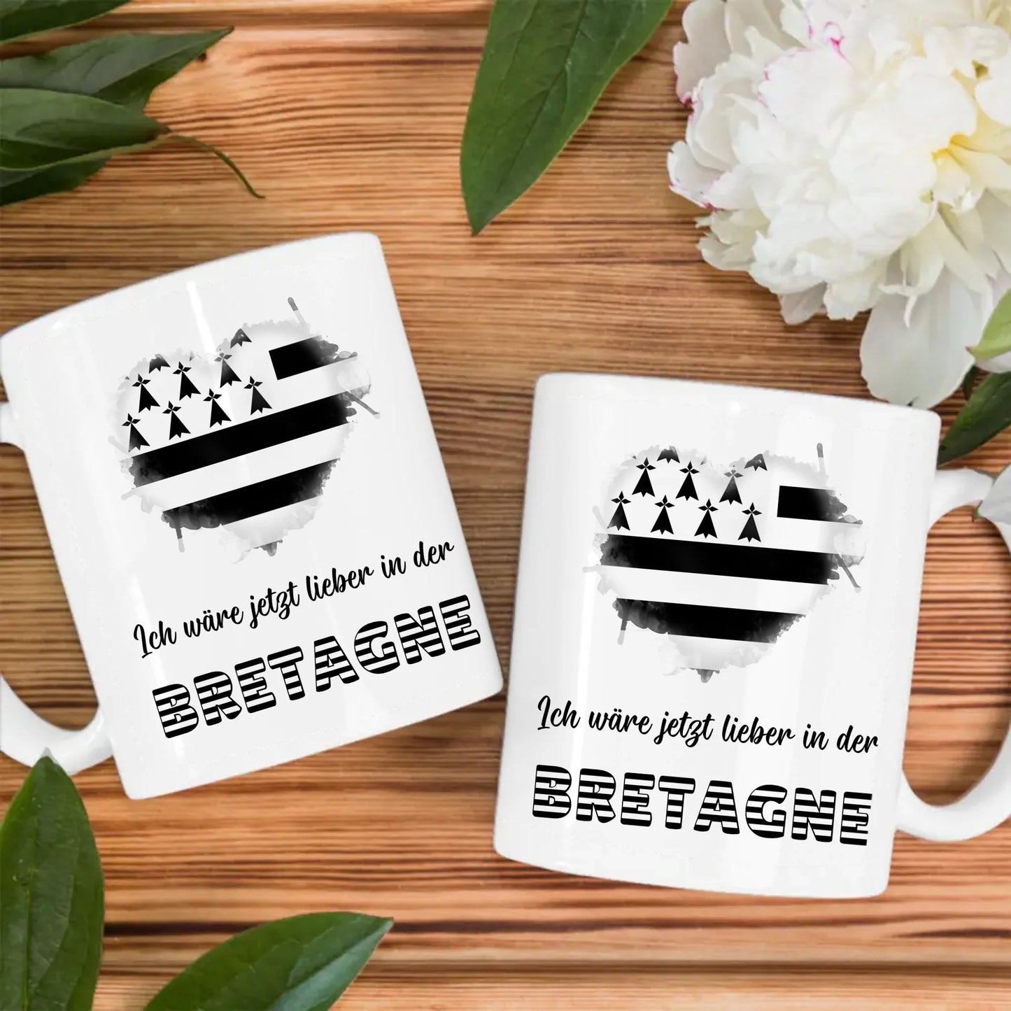 Kaffetasse Wäre jetzt lieber in Bretagne Tasse Lustig