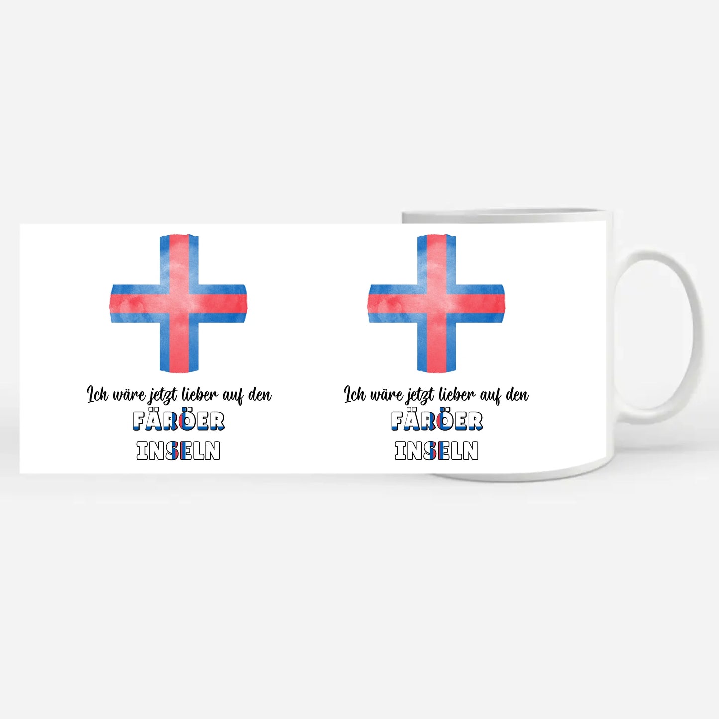 Kaffetasse Wäre jetzt lieber in Färöer Inseln Tasse Lustig