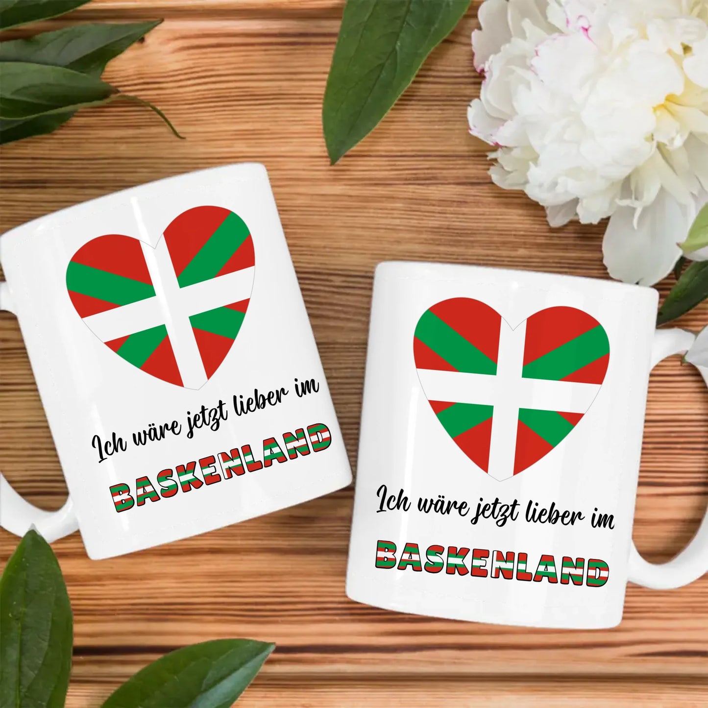 Kaffetasse Wäre jetzt lieber in Das Baskenland Tasse Lustig