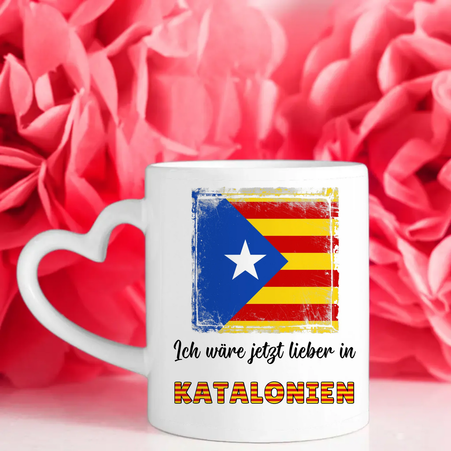 Kaffetasse Wäre jetzt lieber in Estelada Blava Katalonien Tasse Lustig