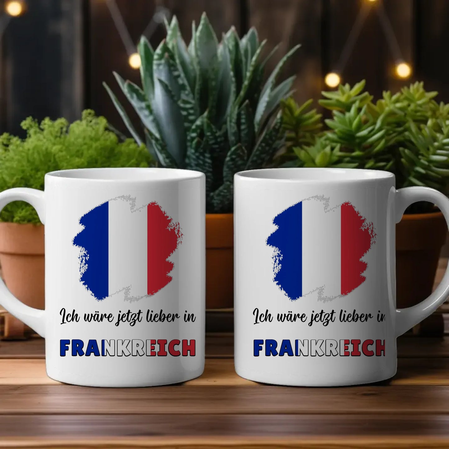 Kaffetasse Wäre jetzt lieber in Frankreich Tasse Lustig