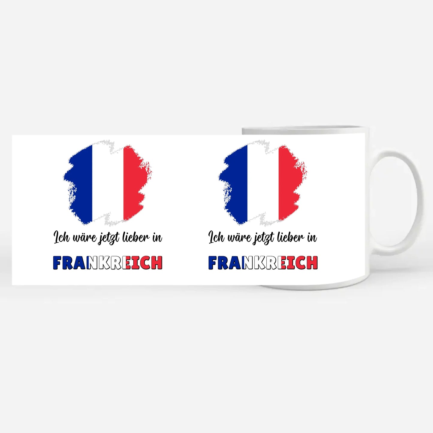 Kaffetasse Wäre jetzt lieber in Frankreich Tasse Lustig