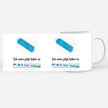Kaffetasse Wäre jetzt lieber in Galicien Tasse Lustig