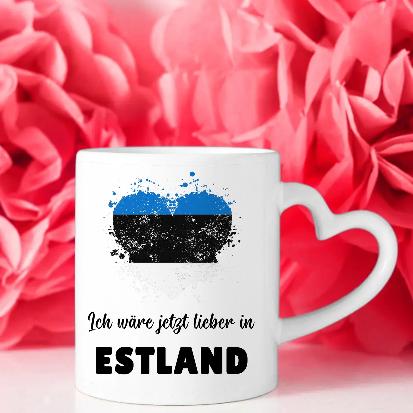 Kaffetasse Wäre jetzt lieber in Estland Tasse Lustig