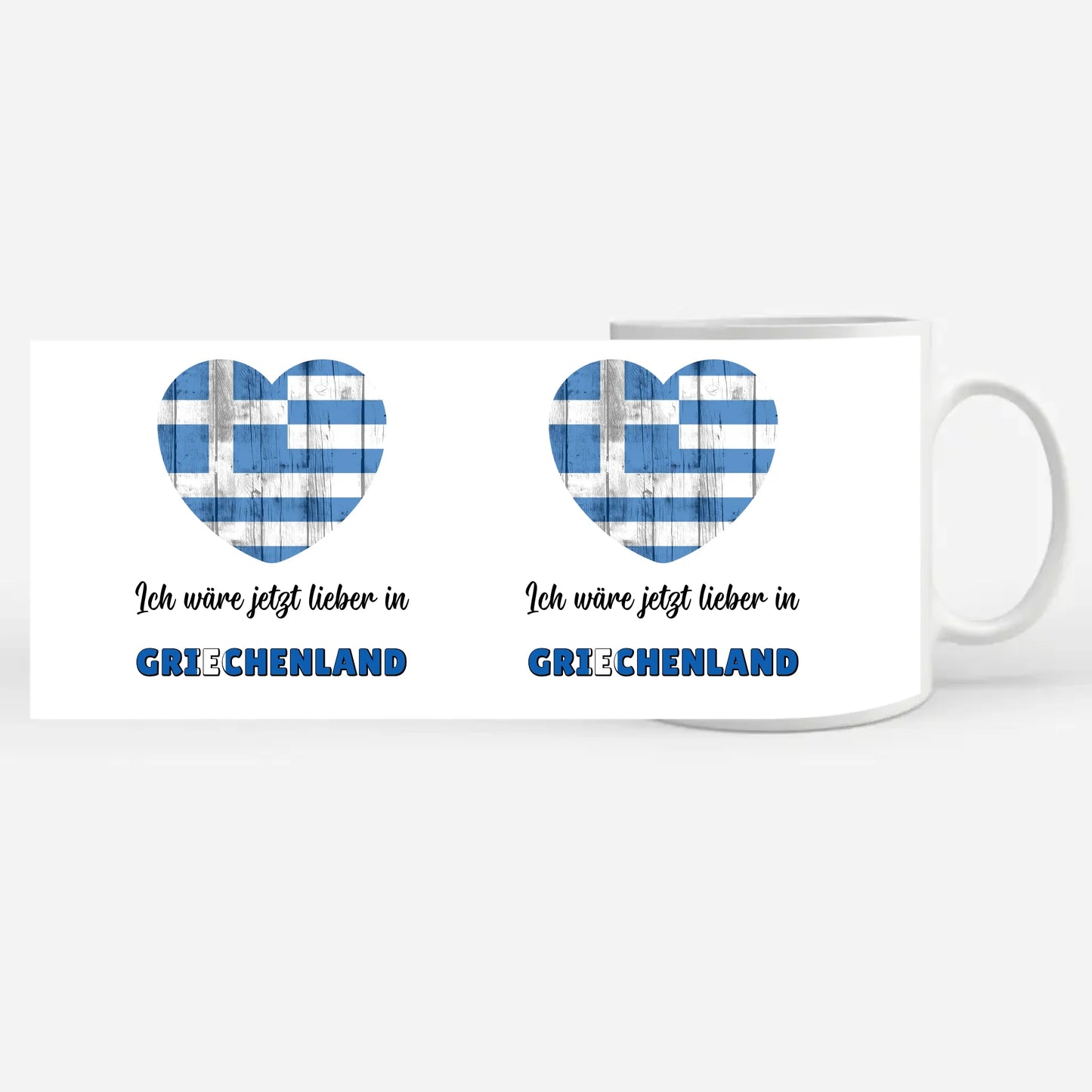 Kaffetasse Wäre jetzt lieber in Griechenland Tasse Lustig