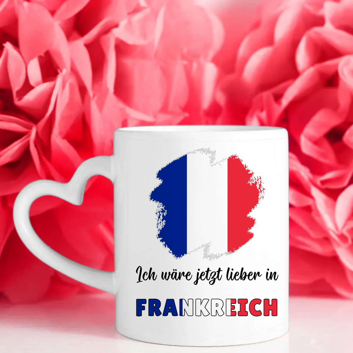 Kaffetasse Wäre jetzt lieber in Frankreich Tasse Lustig