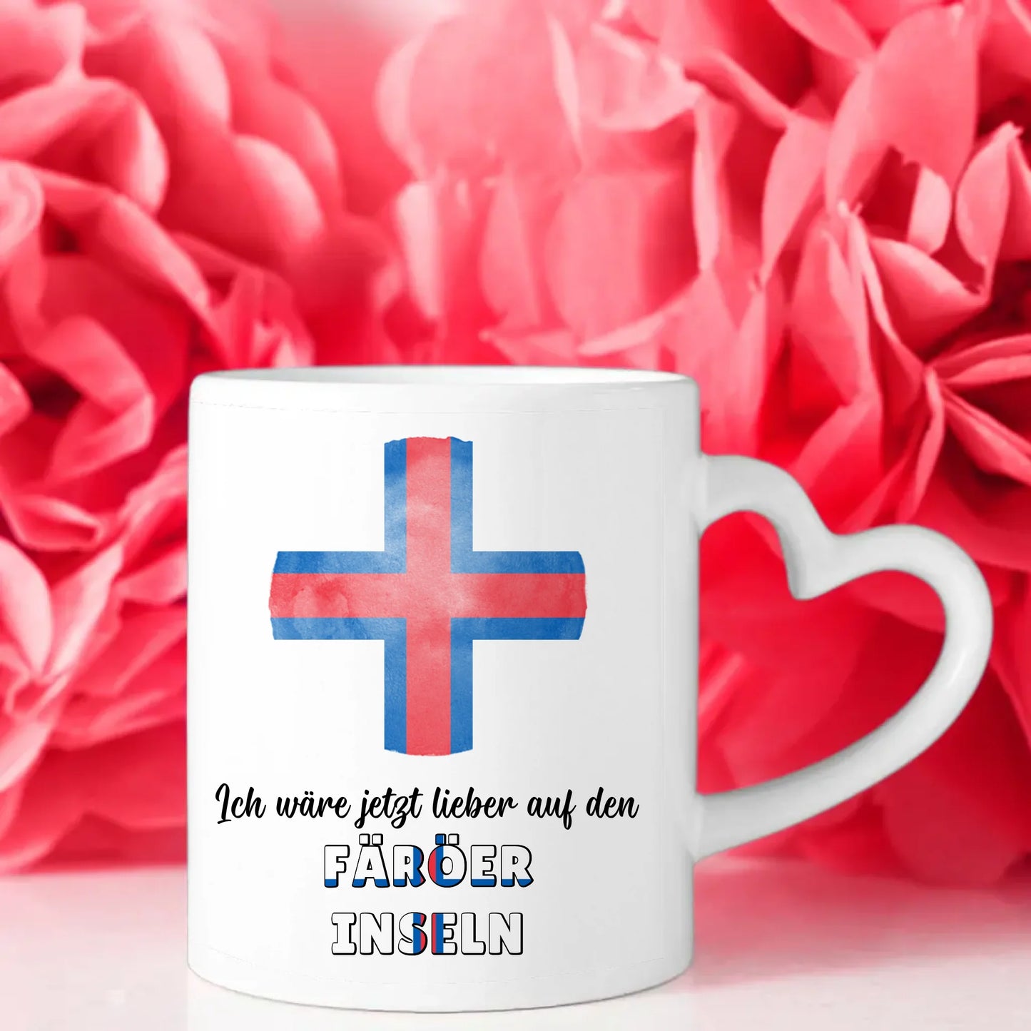 Kaffetasse Wäre jetzt lieber in Färöer Inseln Tasse Lustig