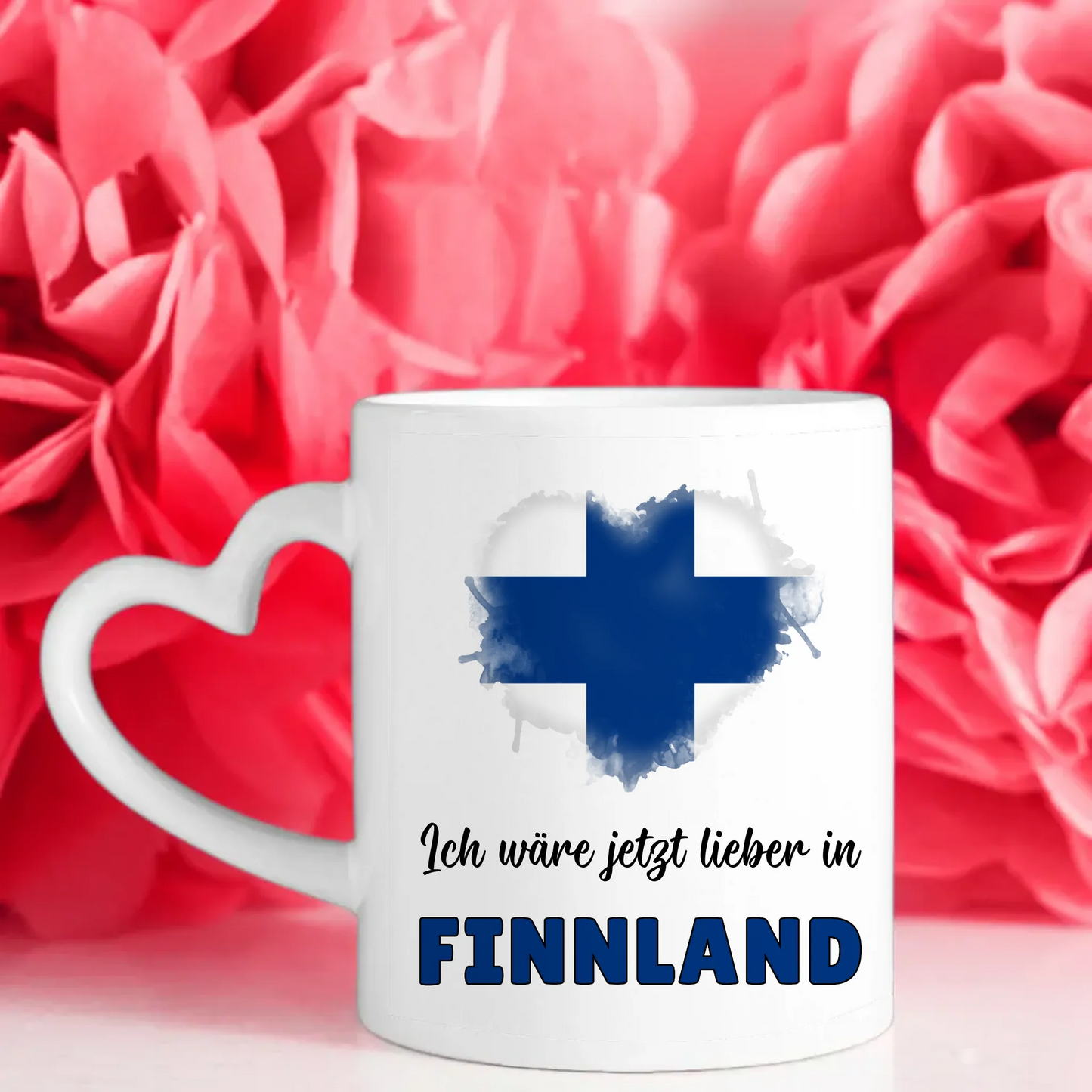 Kaffetasse Wäre jetzt lieber in Finnland Tasse Lustig