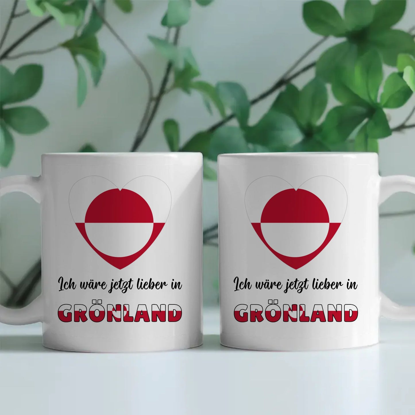 Kaffetasse Wäre jetzt lieber in Grönland Tasse Lustig