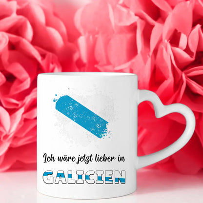 Kaffetasse Wäre jetzt lieber in Galicien Tasse Lustig