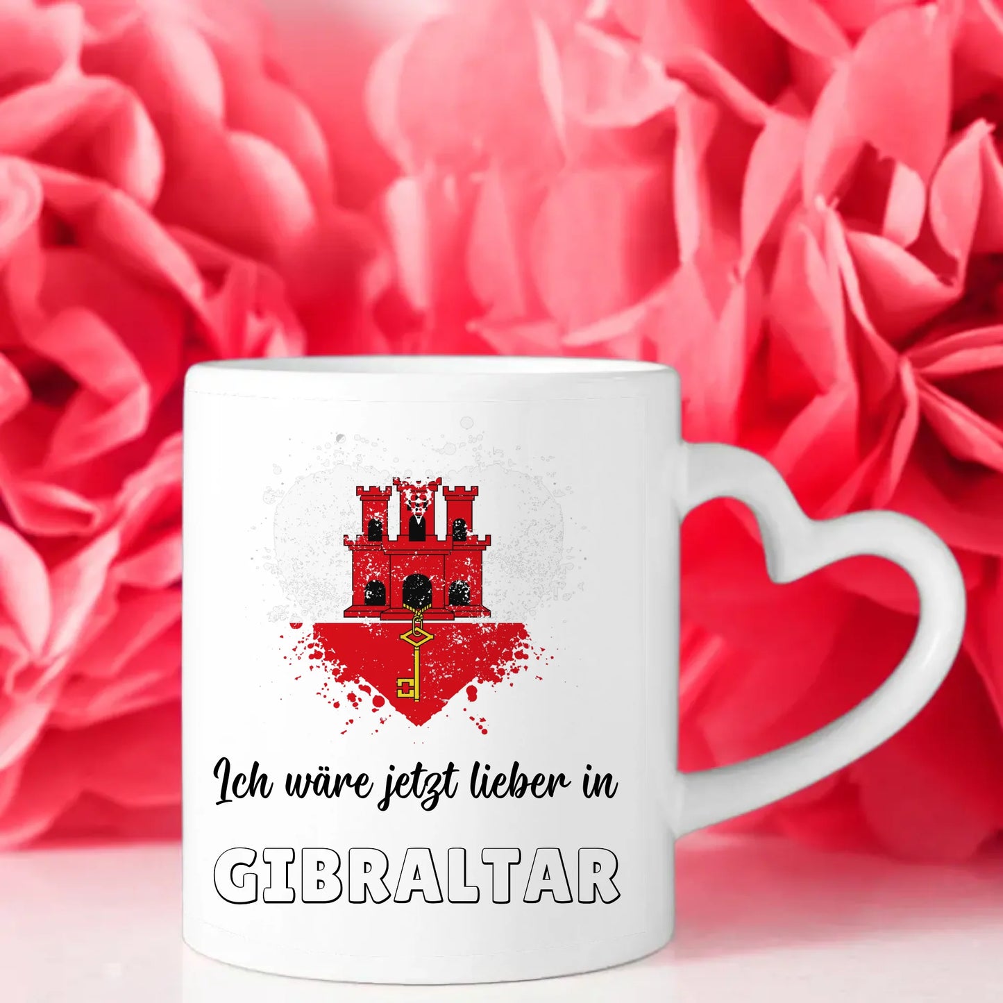 Kaffetasse Wäre jetzt lieber in Gibraltar Tasse Lustig