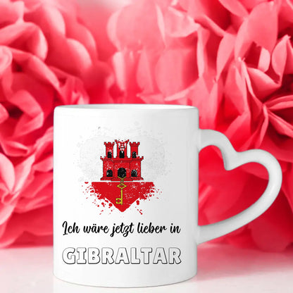 Kaffetasse Wäre jetzt lieber in Gibraltar Tasse Lustig