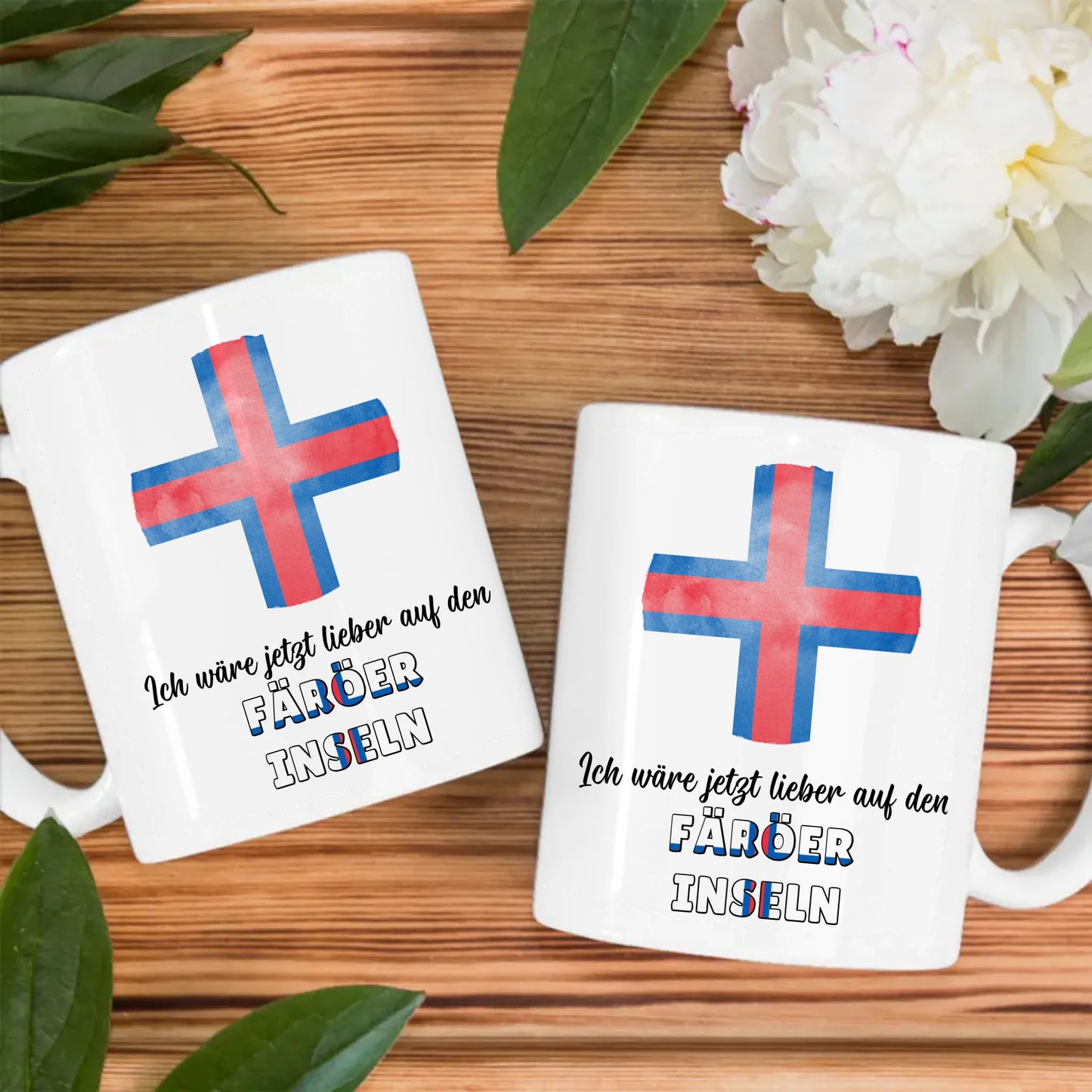 Kaffetasse Wäre jetzt lieber in Färöer Inseln Tasse Lustig