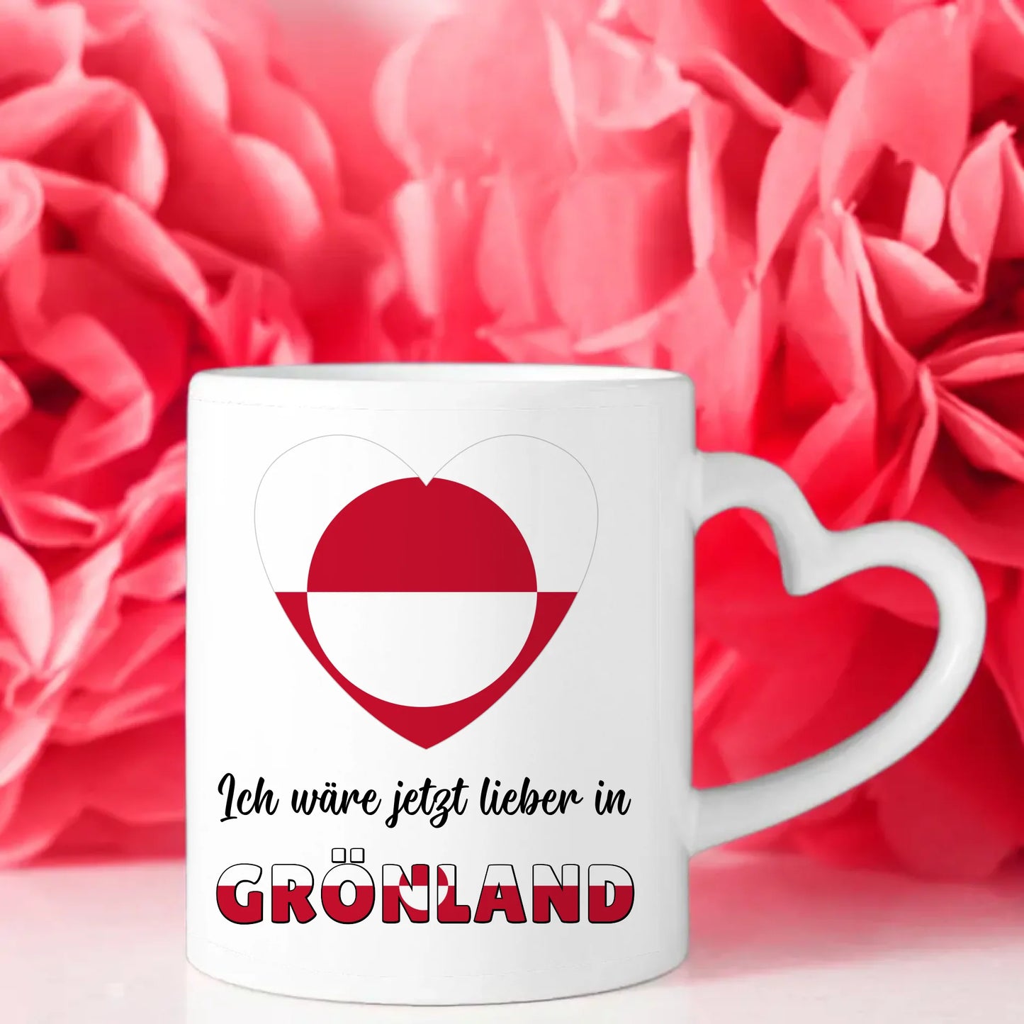 Kaffetasse Wäre jetzt lieber in Grönland Tasse Lustig