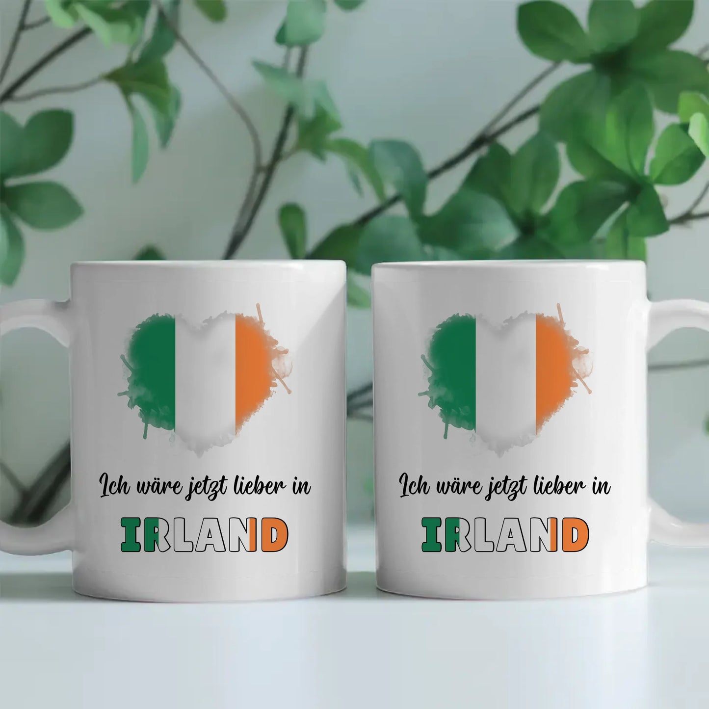 Kaffetasse Wäre jetzt lieber in Irland Tasse Lustig