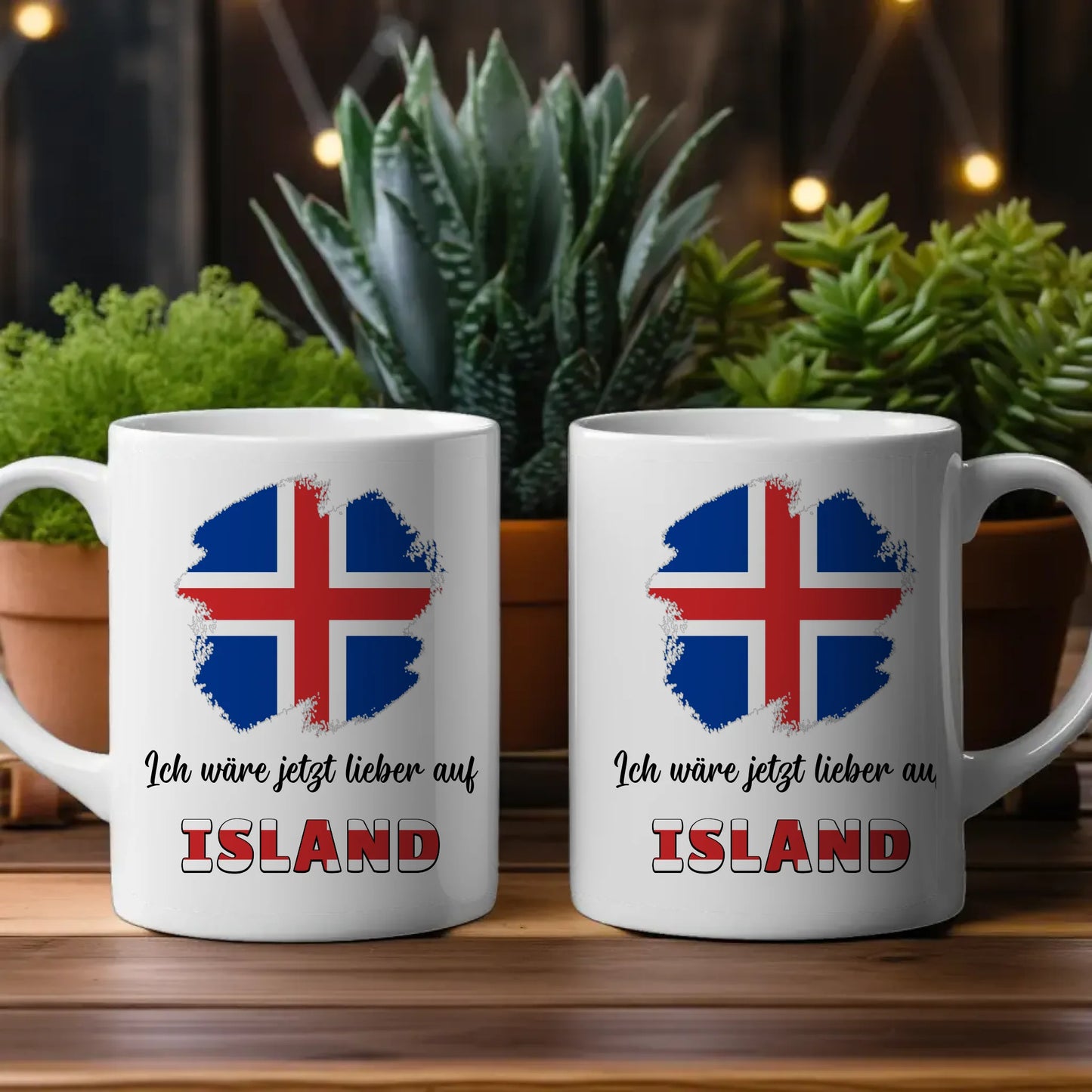 Kaffetasse Wäre jetzt lieber in Island Tasse Lustig