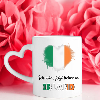 Kaffetasse Wäre jetzt lieber in Irland Tasse Lustig