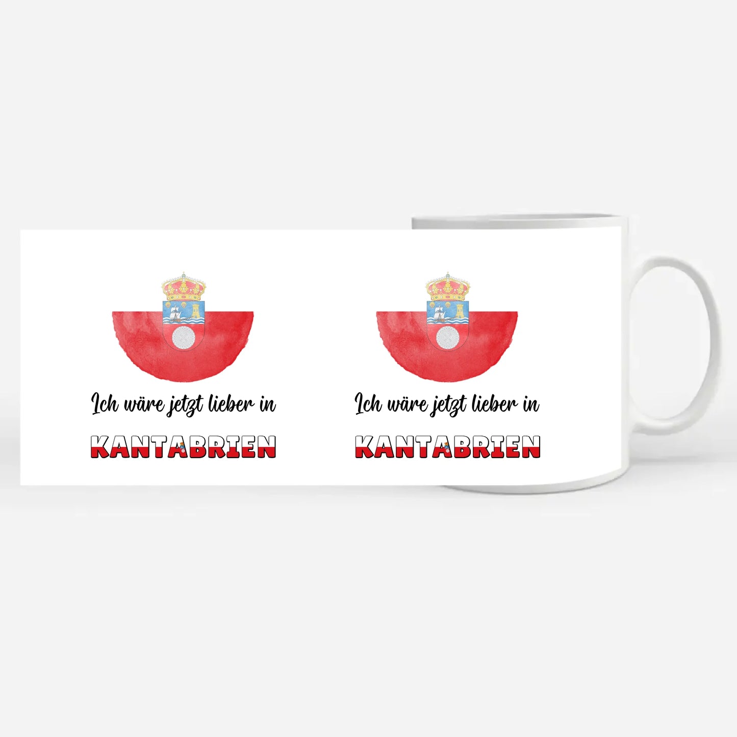 Kaffetasse Wäre jetzt lieber in Kantabrien Tasse Lustig