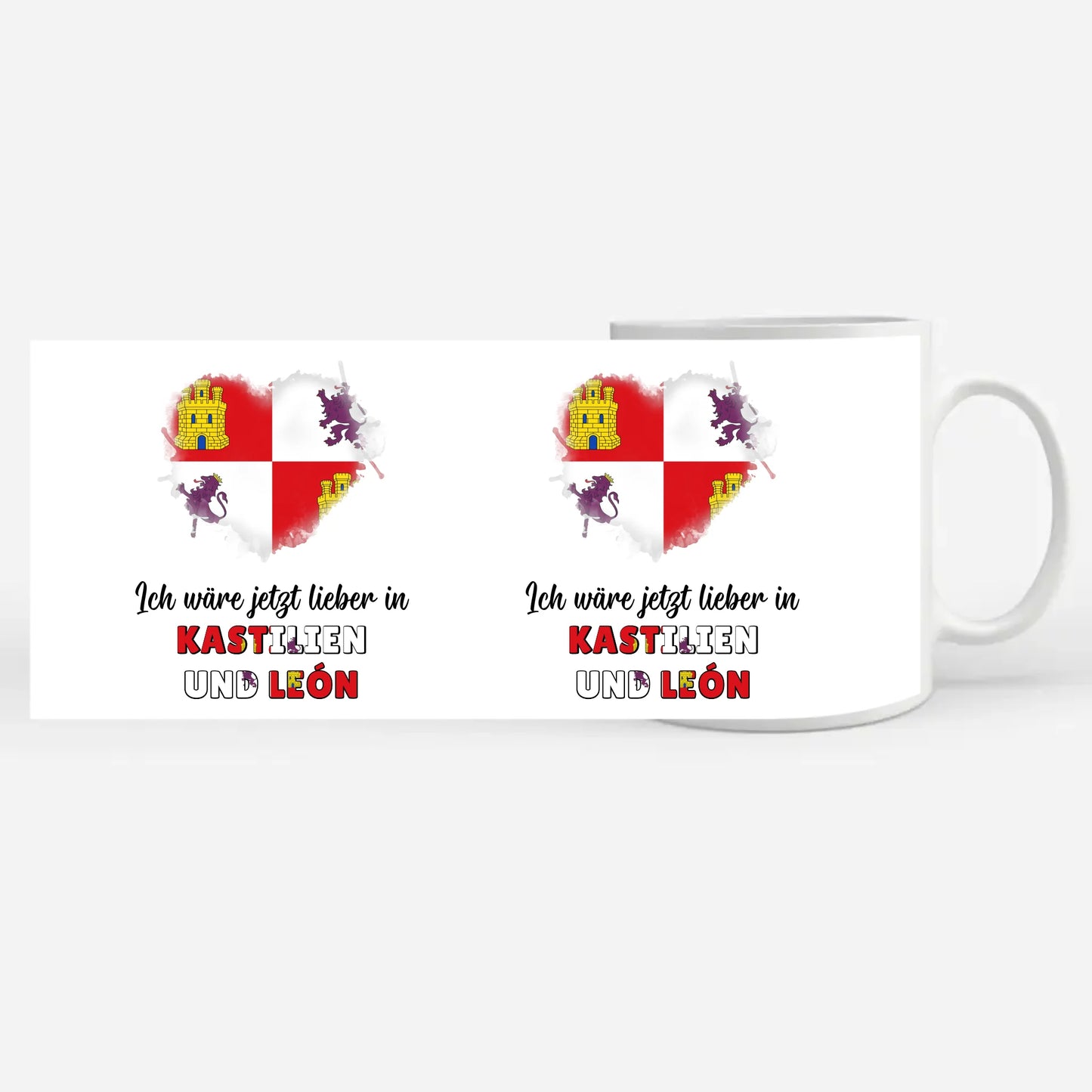 Kaffetasse Wäre jetzt lieber in Kastilien und León Tasse Lustig