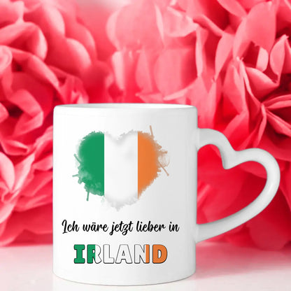 Kaffetasse Wäre jetzt lieber in Irland Tasse Lustig